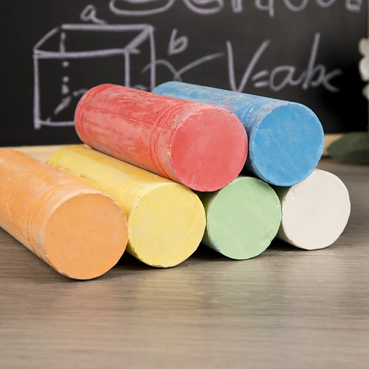 На заказ наружный моющийся нетоксичный экологически чистый супербольшой пылеобразный Мел для тротуара белый мел детей