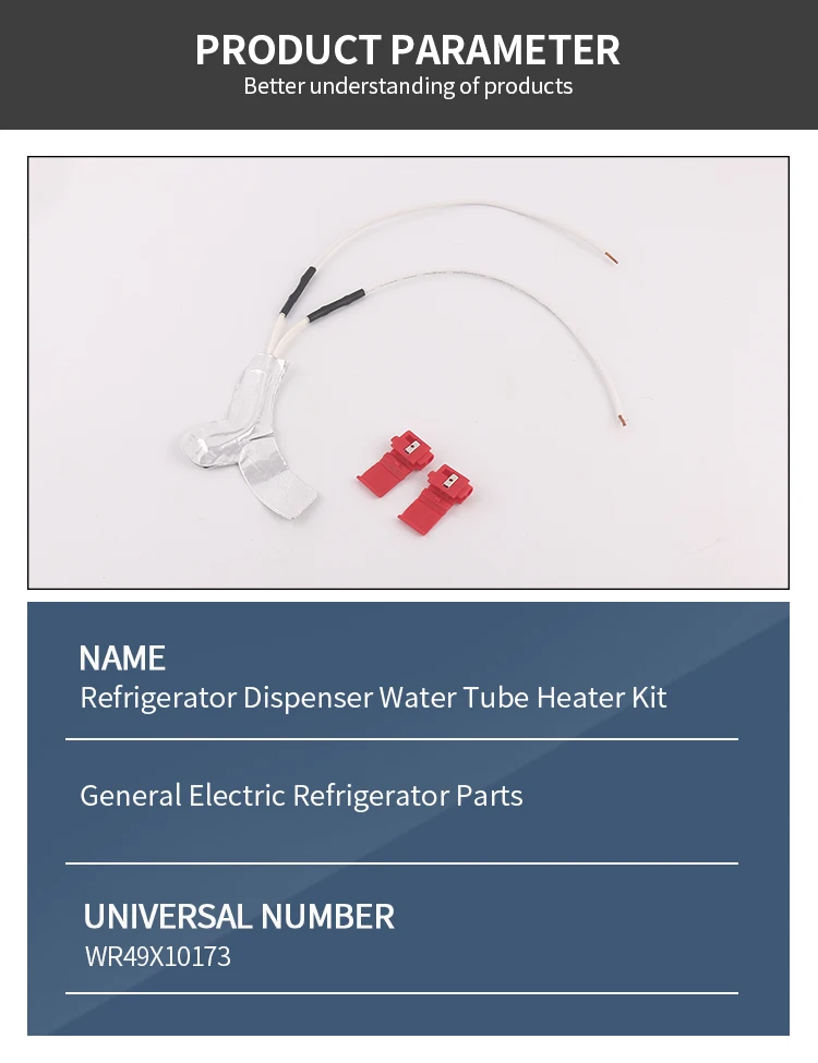 Refrigerator Dispenser Water Tube Heater Kit General Electric Refrigerator Parts Wr49x10173