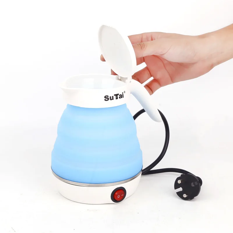 New design mini portable foldable silicone electric kettle for travel