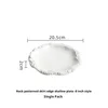 Plato llano blanco de 8 pulgadas