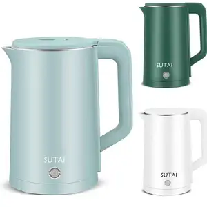 High Quality 2.3L Sutai Cordless Base Electric Kettle Double Wall Kettle for Home Appliance Commercial Office Household