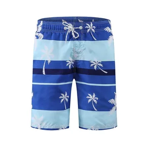 Summer Home Casual Beach Pants Five-Point Printed Loose Large Size Surfing Shorts Elastic Waist Men Short