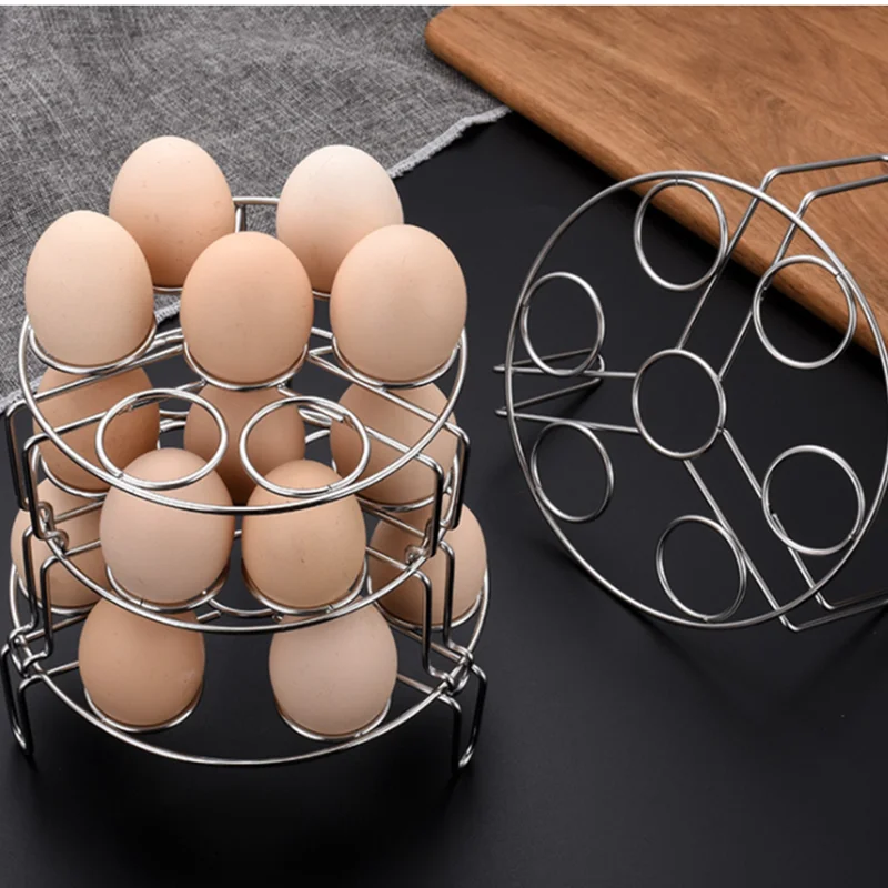  Stainless Steel Egg Steamer Rack for Instant Pot, Pressure  Cooker, Boiling Pot. Stackable Steamer Trays 2 Pack Combo for Eggs and  Food. Food Stainless Steamer Rack for Pot: Home & Kitchen