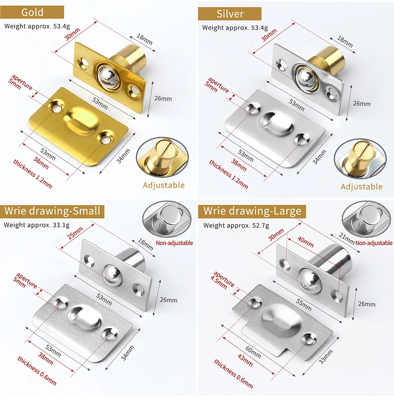NP Adjustable Roller Catch - Shawfield Doors