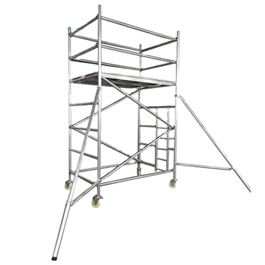 Cheap Aluminum Mobile Tower Ladder Scaffold for Construction Aluminum Mobile Scaffolding Tower Outdoor Indoor for House Repair