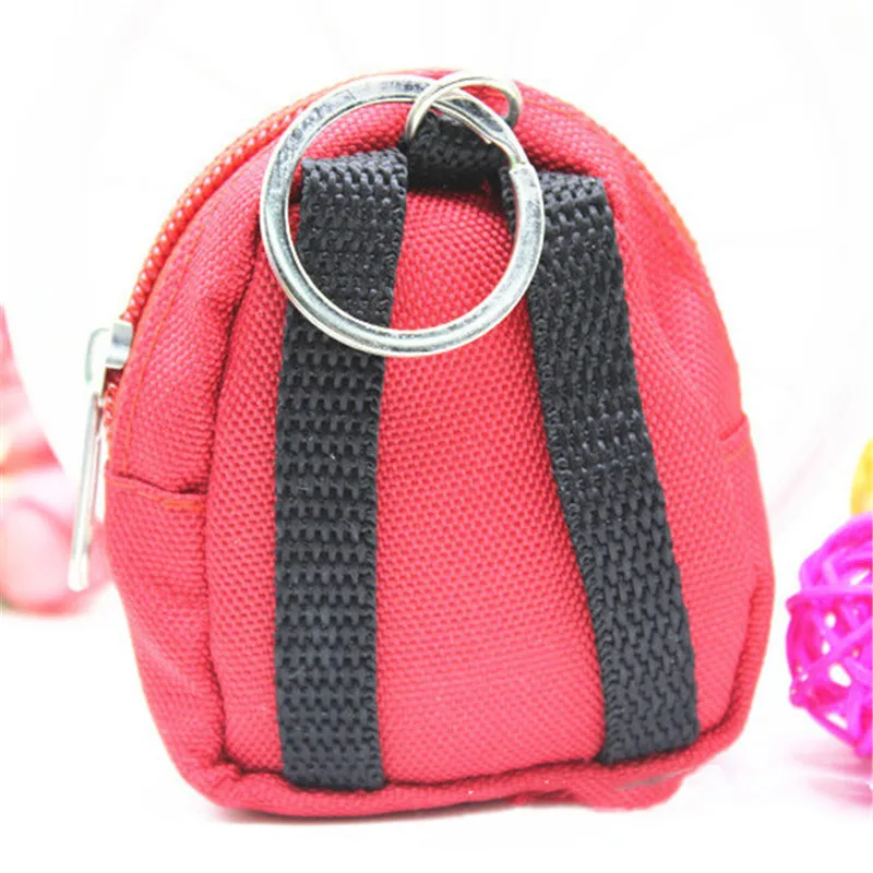 Wholesale candy color coin purse mini backpack blank keychain small coin  purse 614 From m.
