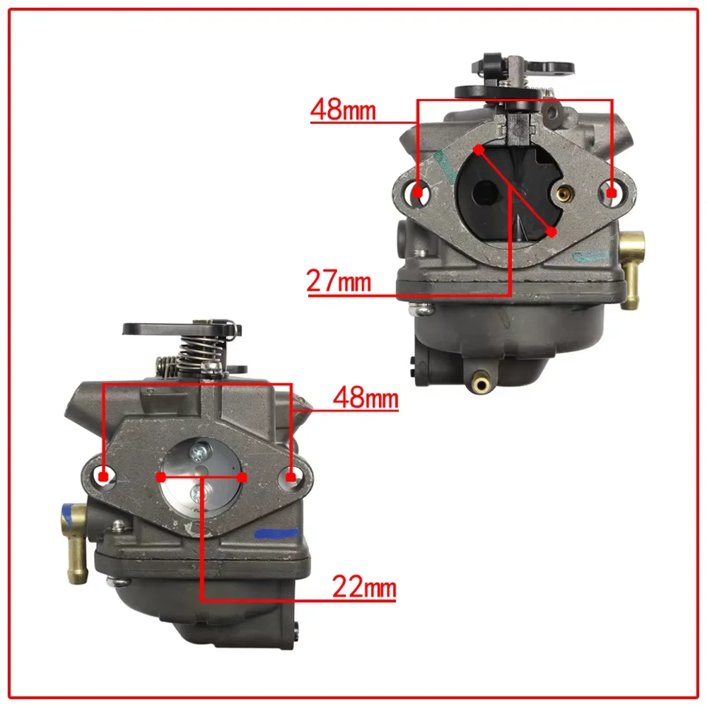 thumbnail image 2 of Carburetor For Honda BF8 / BF75 / BF100 Outboard Motors – Replaces 16100-881-A01 2 of 4