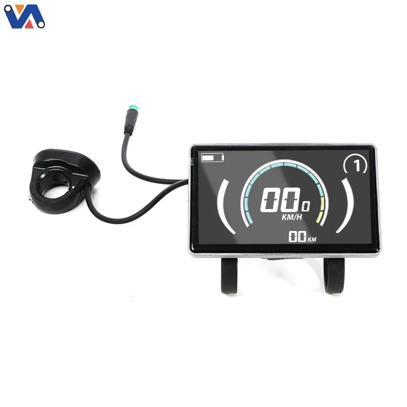 Nový LCD displej V4.0 - európska verzia pre OUXI V8 E Bike konverzný set E-bike displej s rýchlostným obmedzením 25 km/h Náhradný diel pre elektrické bicykle