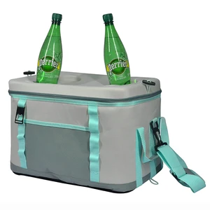 Hot Selling EVA Molded Outdoor Portable Hiking Sport Collapsible Soft Picnic Cooler Bag Keep Cool  Food Delivery Bag