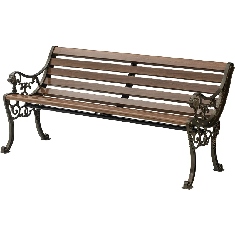 High Quality Modern & Traditional Wave-Shape Bench Park Chair Zinc Alloy Outdoor School Hotel Workshop Use