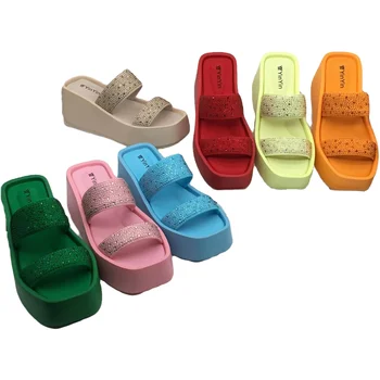 New Stylish Slide Wedge Sandals for Women Ladies Fashion Comfort Heels Shoes 2023