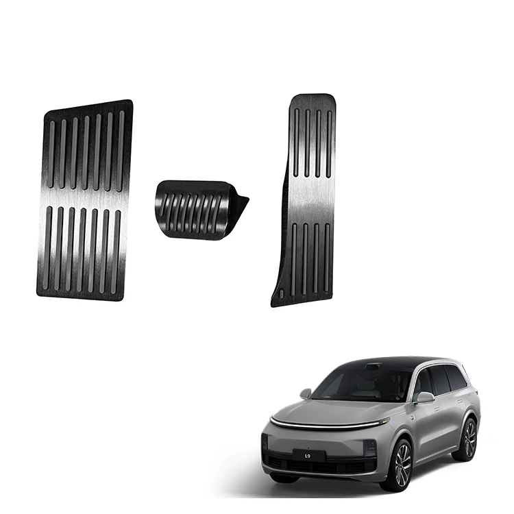 Autoversneller Remvoetpedaal voor Lixiang L9 Accessoires Roestvrij Stalen Linker zijde Voetsteunplaat Auto Interieur Accessoire