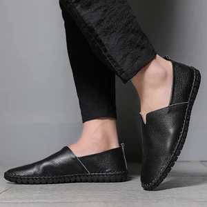 High-quality Business Men's Casual Leather Rubber Sole Anti-slip Breathable and Comfortable Formal Shoes