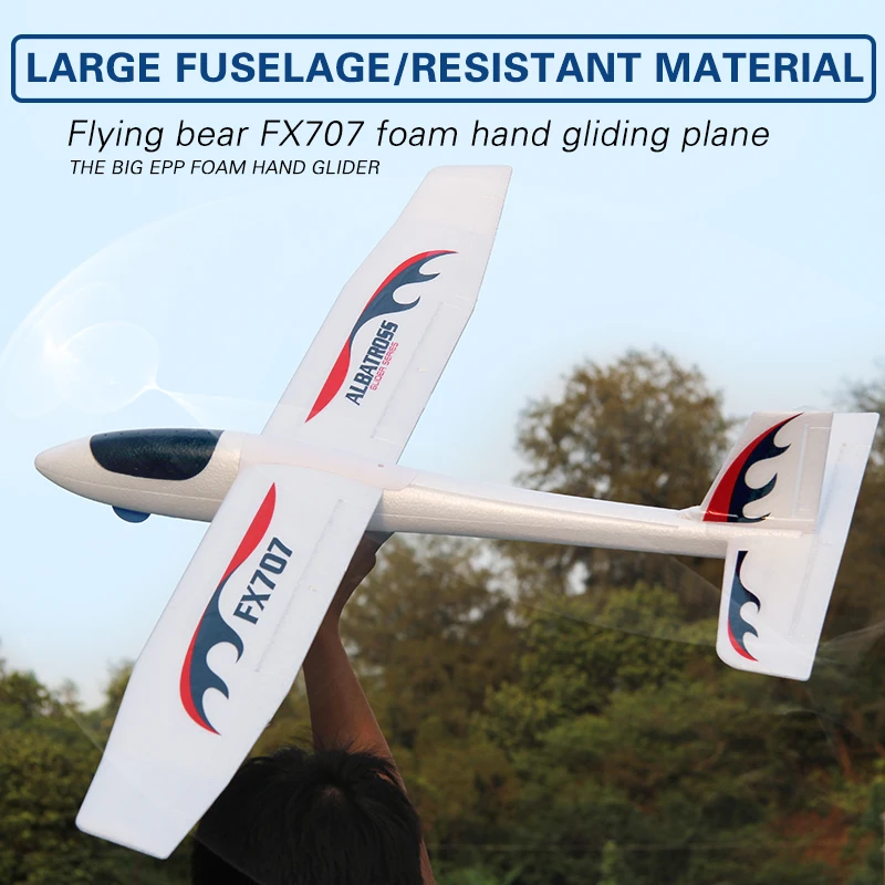 Large Epp Foam Anti-collision Hand Airplane Model Foam Board Outdoor Gaming air Flying Aircraft Simulation Glider