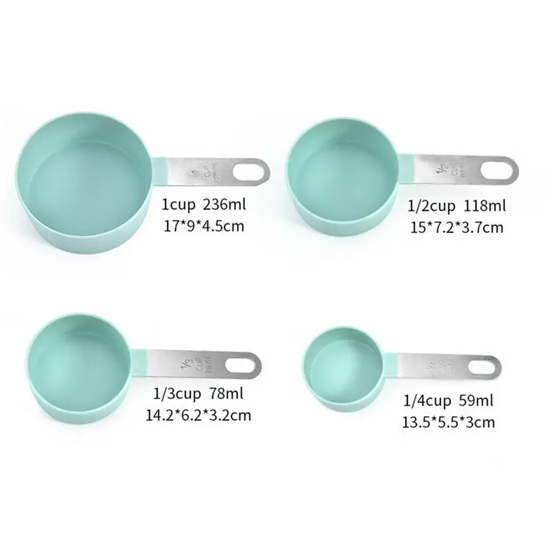 Buy H&S Measuring Cup Set of 5 Stainless Steel Metal Measure Spoon Cups for  Baking Cooking American Kitchen Online at desertcartCyprus