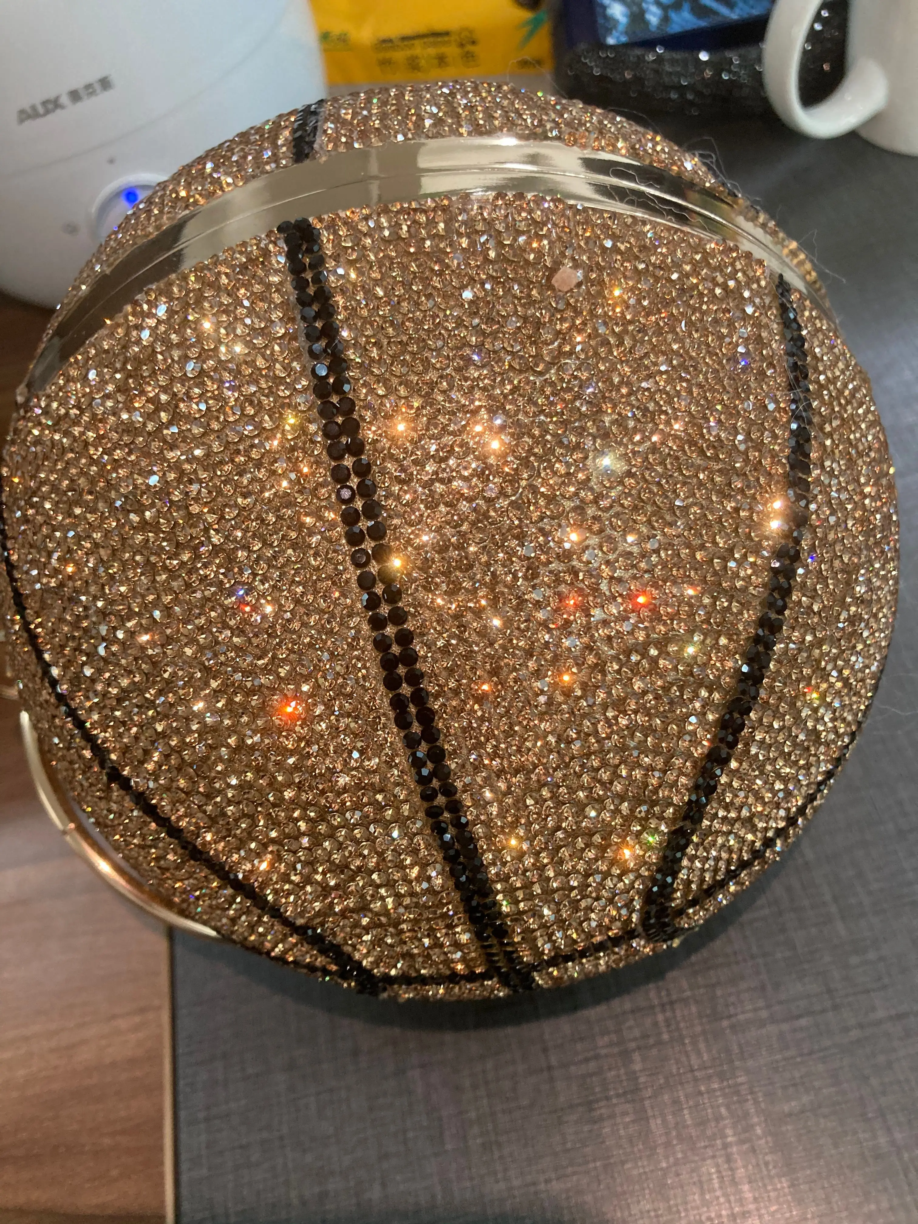 Luxury Rhinestone Basketball Bag Fashion Eco-friendly