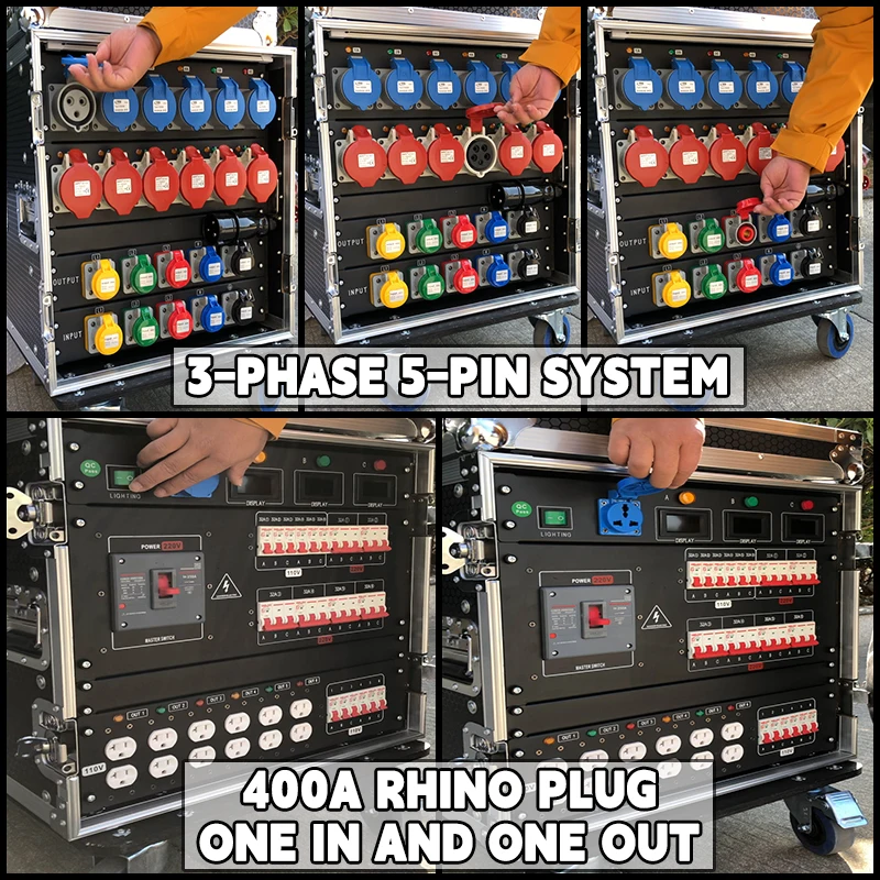 Custom Made Portable Power Distribution Box for Events
