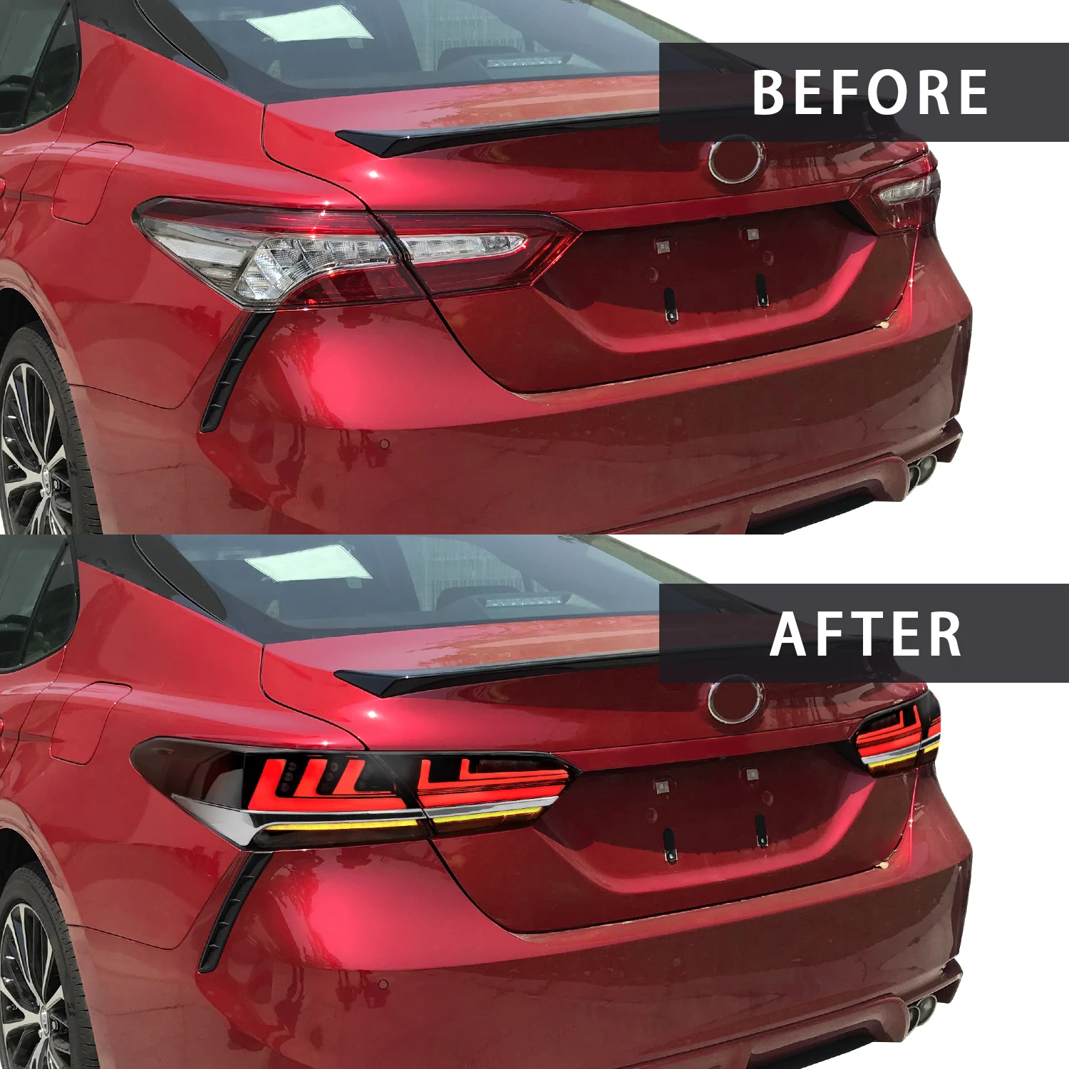 Source LED Tail Lights fit for 2018-2019 for Camry Rear Lamps