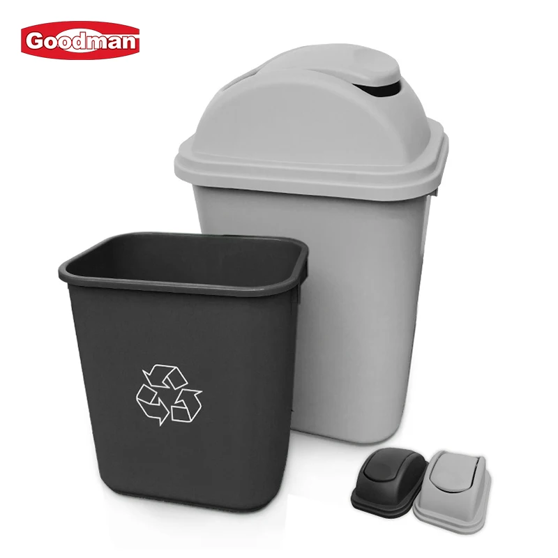 Customized Pp Plastic 26L Trash Can Dust Bin Garbage Waste Bin