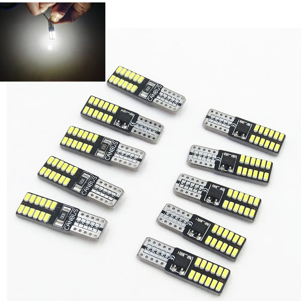 Humble Miss gray Wholesale T10 W5W LED Canbus Signal Light 12V 24SMD Car Interior Reading  Trunk License Plate Luggage Wedge Side Lamp Red Yellow White From  m.alibaba.com