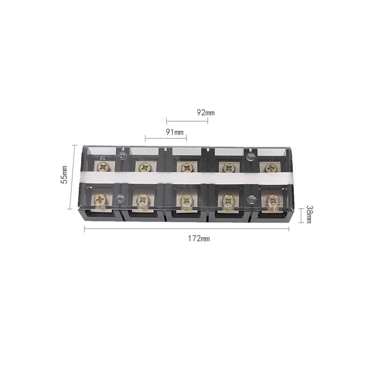 TC1005 High Current Terminal Block 100A 5P Fixed Terminal Block Wire Connector Distribution Box Terminal