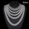 12mm 2 Row-White Gold