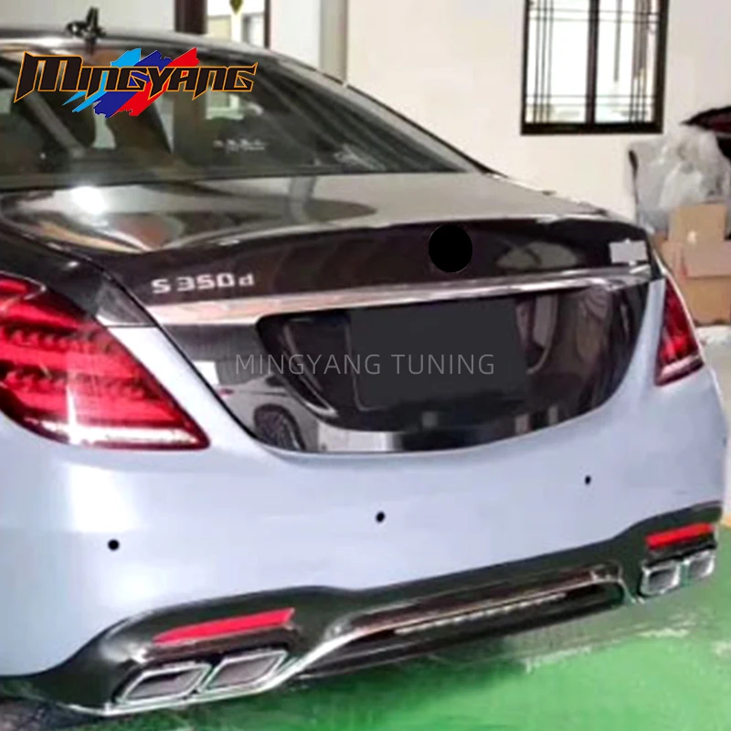 W222 Body Kit Rear High Quality S63 Body Kit Car Bumper Side Skirt For S Class W222 2014 ...