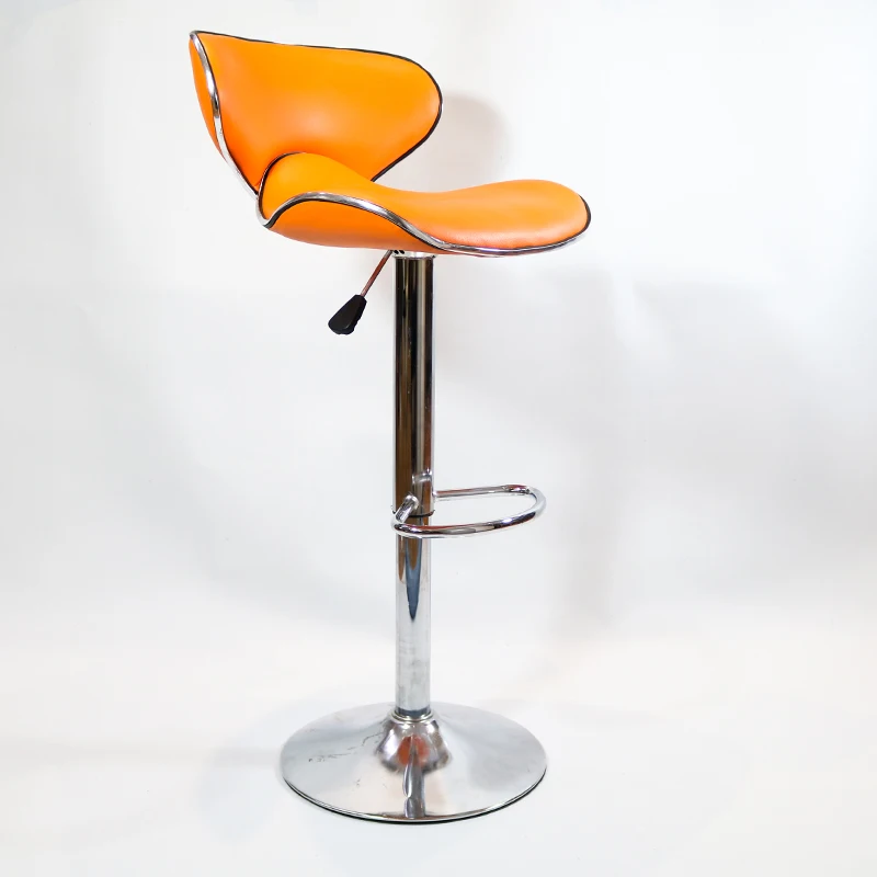 Factory Price Revolving Adjustable Counter Kitchen Chair Lounge Modern Swivel Pub Chair Chrome Bar Stools Pu Bar Chair
