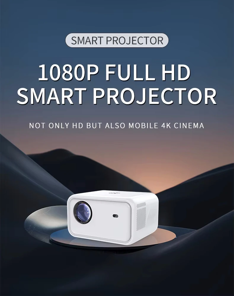 【未使用品】Smart Android Cinema Projector Amazon.com: 4K Smart Projector with 5G WiFi and Bluetooth 5.2, 600