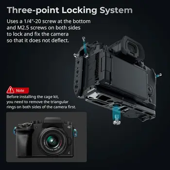 SmallRig Quick Release Cage for LUMIX GH7 / GH6 Camera Cage with Patented HawkLock Style Cold Shoe/NATO Rail/Quick detail image