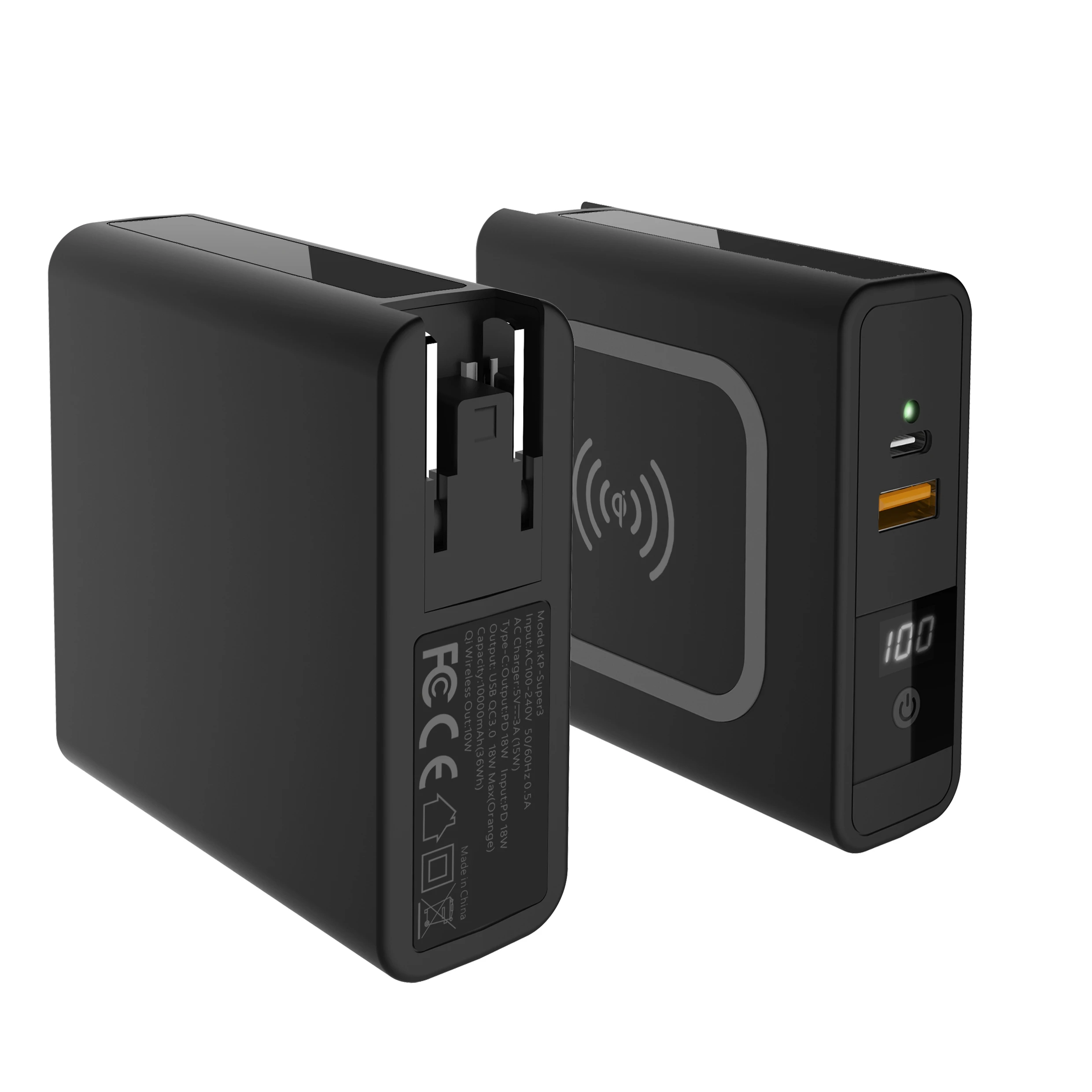 Consumer Electronics Mobile Phone 3 in 1 Portable  Multifunctional  Wireless Charging  Power Banks