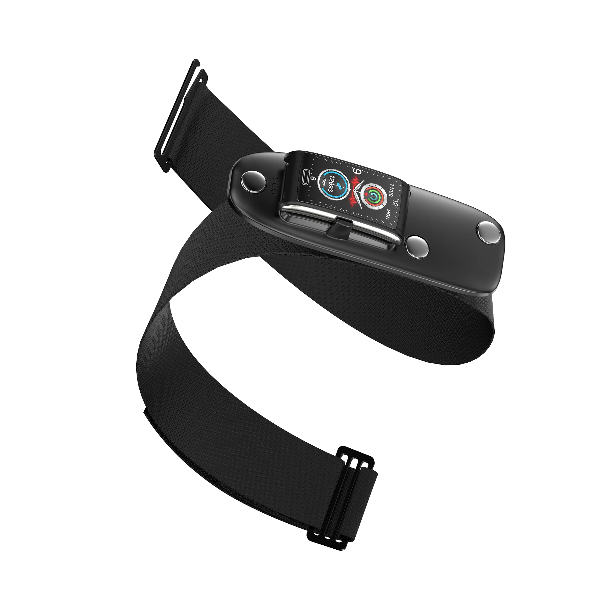 E600 Smart Watch Ecg Ppg Blood Pressure Heart Rate Blood Oxygen Blood