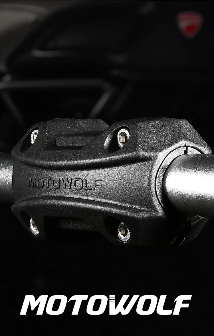 MOTOWOLF Motorcycle Engine Guard Protection Bumper Decorative Block Modified 25mm Crash Bar