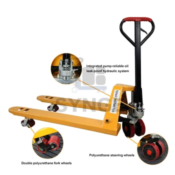 SYNGE 1.5t/2.5t/3t/5t Heavy Duty Quick Lift Hydraulic Trans Pallet Manual Pallet Truck