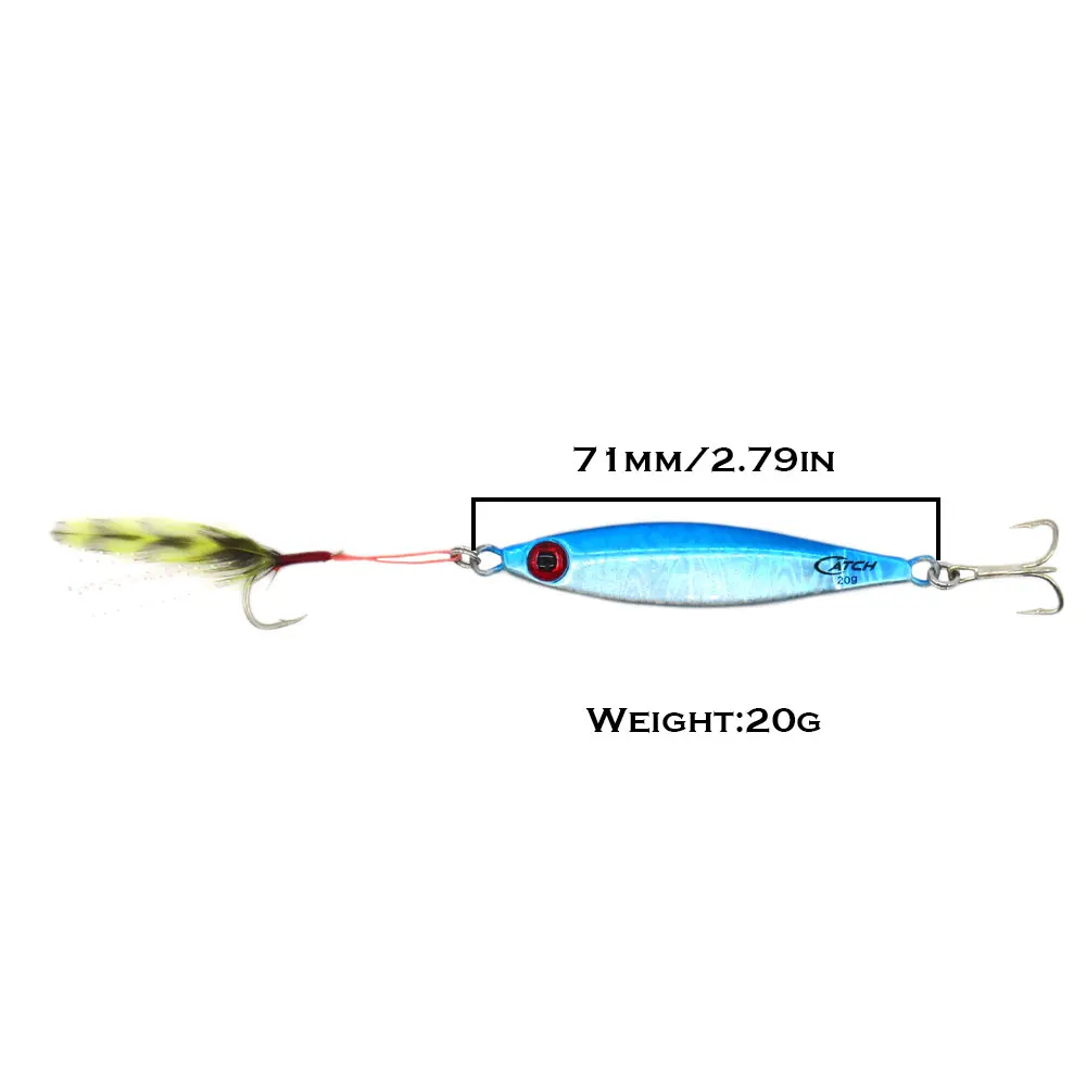 20g High Quality Lead Metal Jigging Lure Slow Speed Jig Saltwater Micro