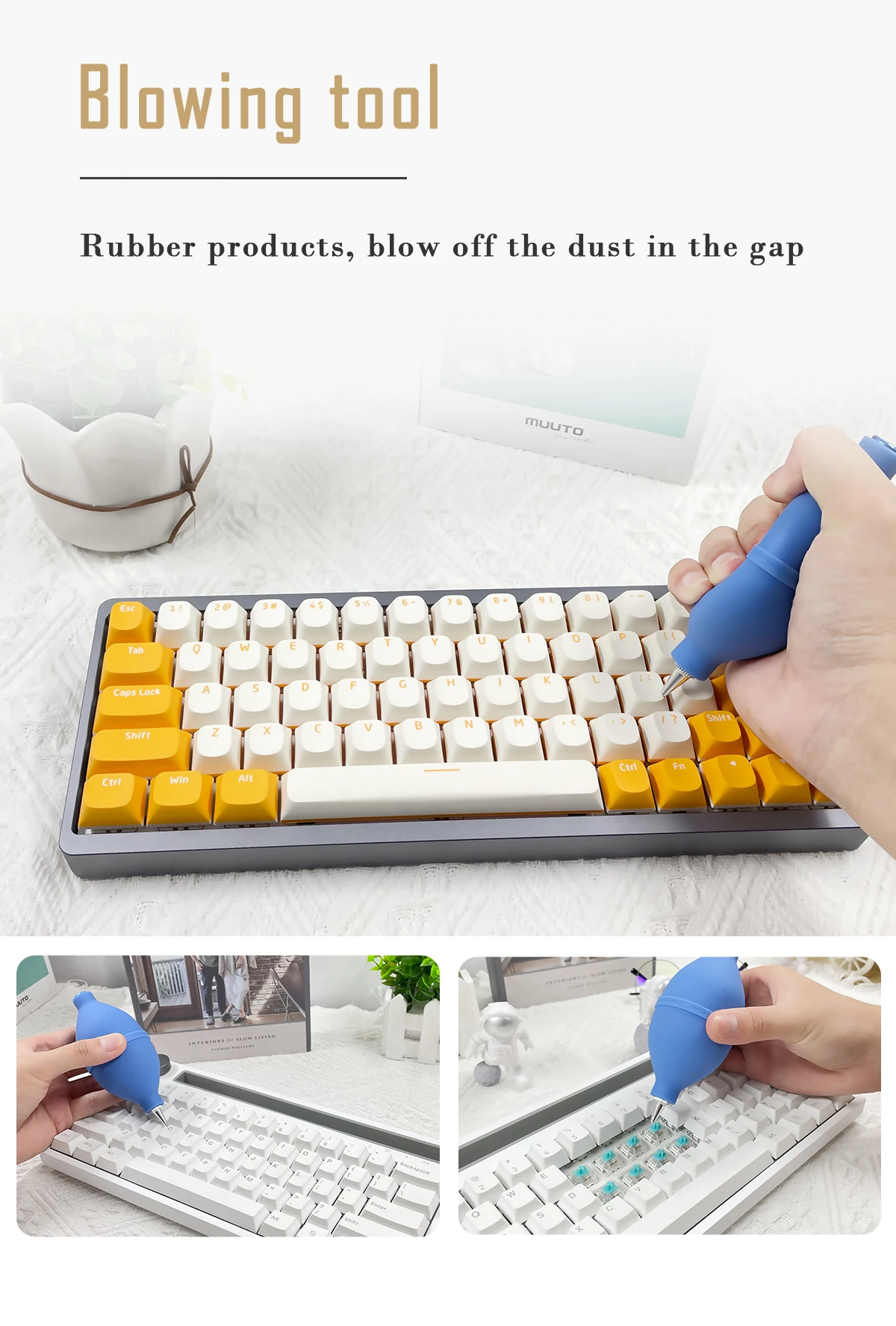 Ajazz Deluxe Essentials Keyboard And Mouse Cleaning Kit With Rocket Blower Buy Cleaning Spray