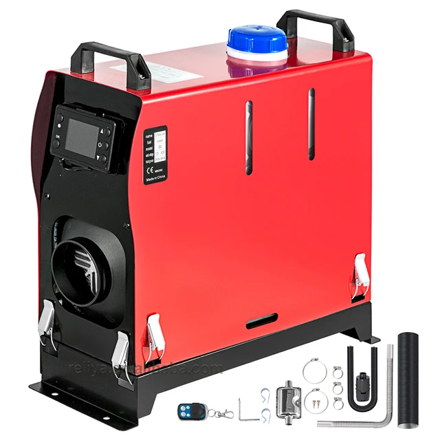 12V Alloy Shell Diesel Air Heater Muffler 8KW Diesel Heater With LCD Thermostat Monitor & Remote Control for Car Trucks
