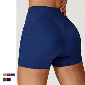 Fitness Women Sport  Shorts High Waist Elastic Solid Yoga Shorts Gym Training Jogging Shorts Female