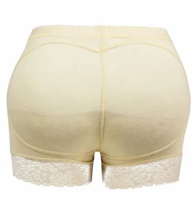 Lace Padded Butt Lifter Breathable Anti Sagging Women Sexy Shaping Underwear Padded Cup Boxer Underwear Ladies Hip Pad Underwear