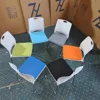 Solid white frame training chair (color optional)
