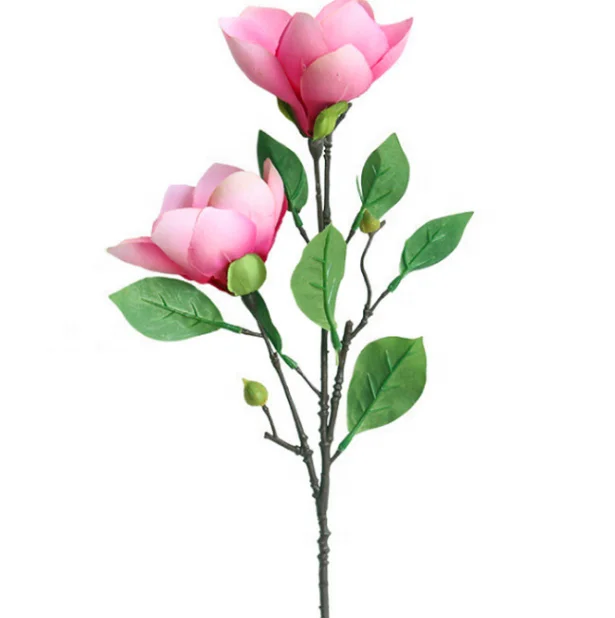 造花シミュレーションマグノリアと枝白い長い茎任意の曲げシルク花家の結婚式の装飾 Buy シミュレーションモクレンの花 人工花 花 Product On Alibaba Com