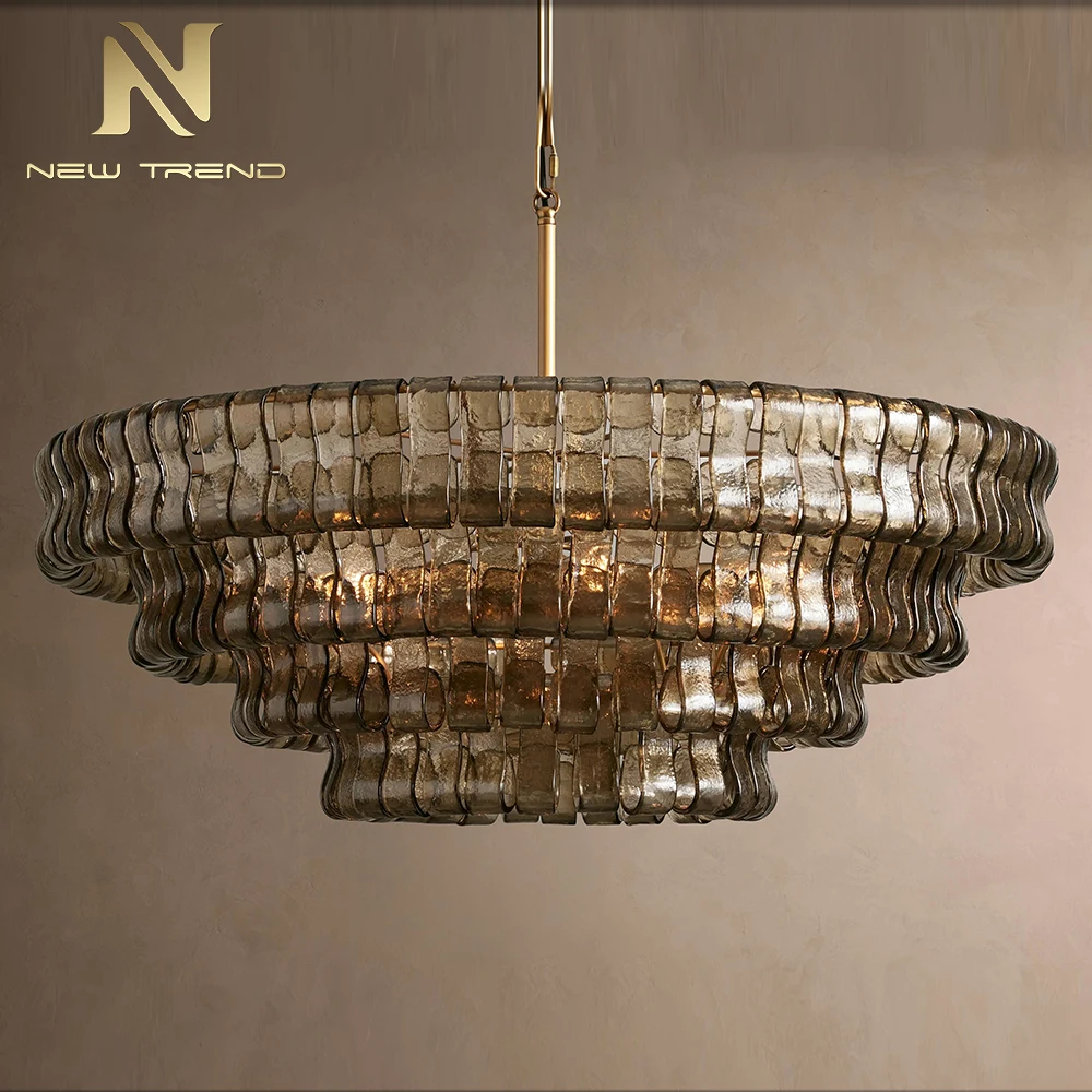 CPL-459 Bespoke Brass & Glass Lantern Chandelier | Custom High Ceiling Project Lighting for Hotel Foyer Glass Chandelier