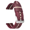 Red and beige-silver buckle