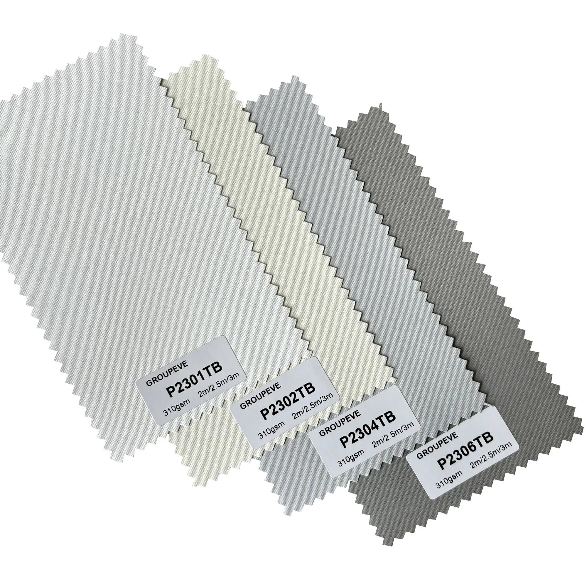 310GSM 3M Width Customizable Color Plain Blackout Roller Blind Fabric for Office or Home Sunshade