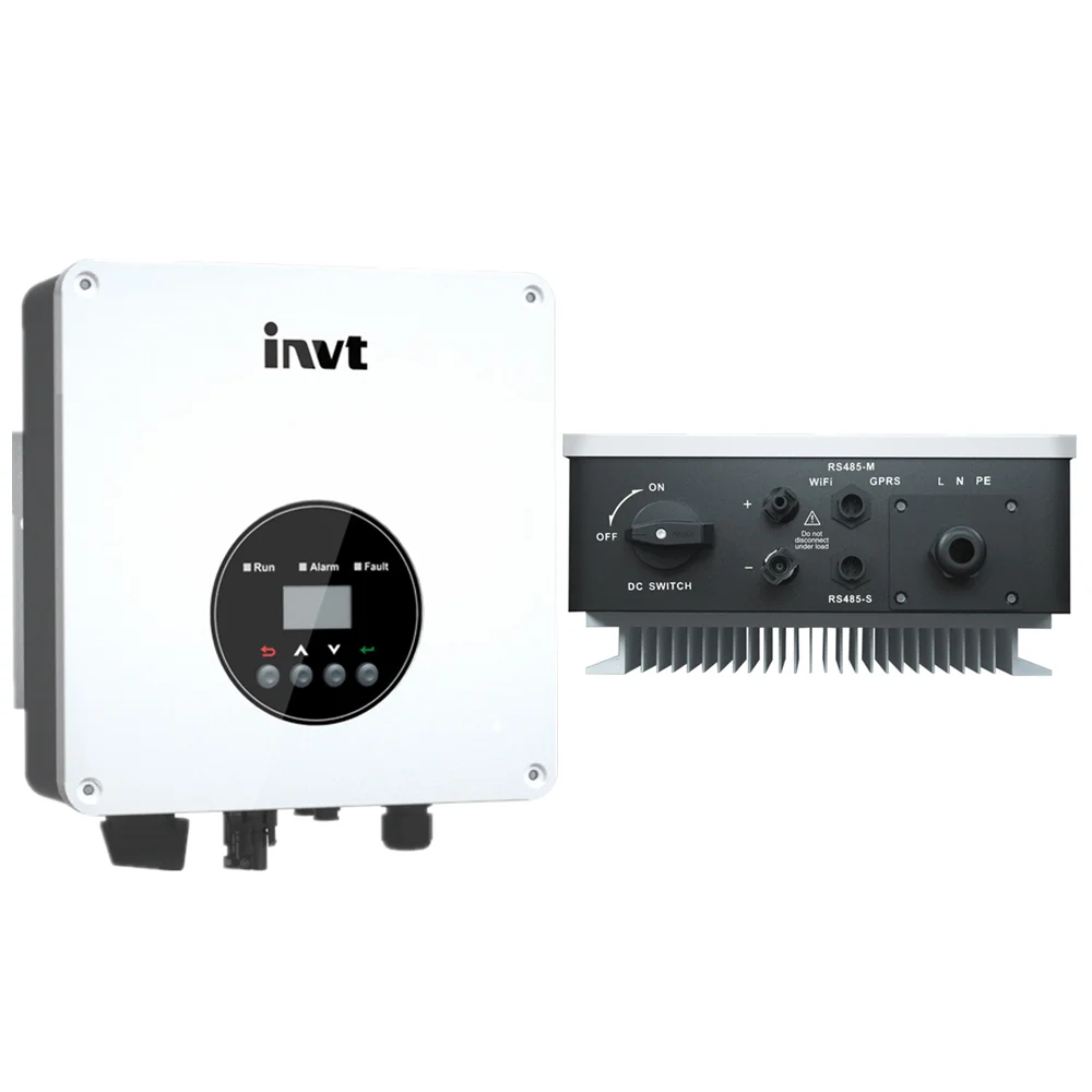 Invt Solar Inverter On Grid 6kw 6000w Single Phase 220v Dual Mppt Inverter Grid Tie With Wifi 0741