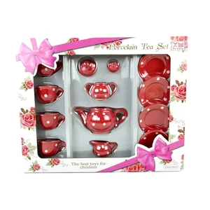 High Quality Attractive Mini Porcelain Tea Sets Ceramic Art Craft Toys