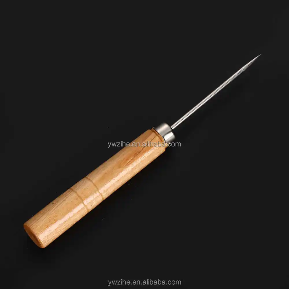 0-3.5mm Leather Crafts Sewing Stitching Awl Taper-shank Clip Needle Handle  Tool