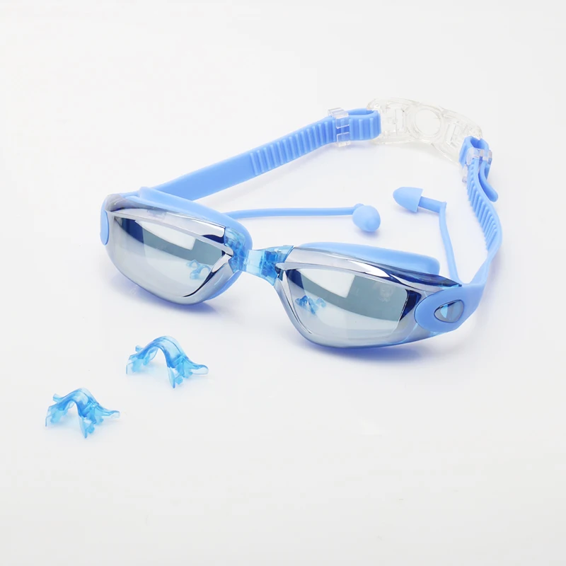 HD Anti-Fog Swim Glasses For Adults Smart Swimming Goggles Set With Prescription_voghion.com