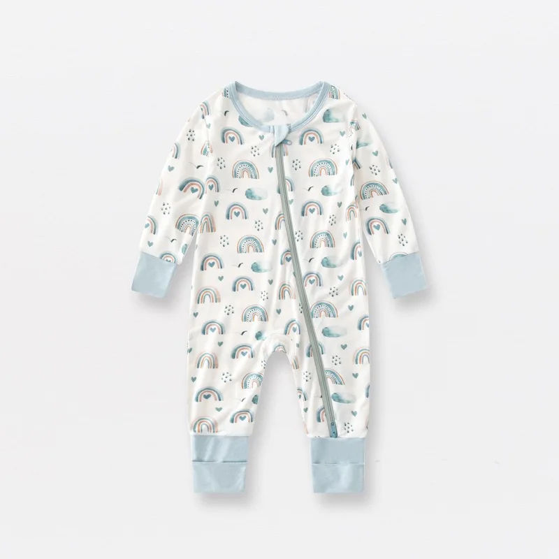Etsy Hot Sell Toddler Infant Boys Girl Zipper Sleepwear Pajamas Organic