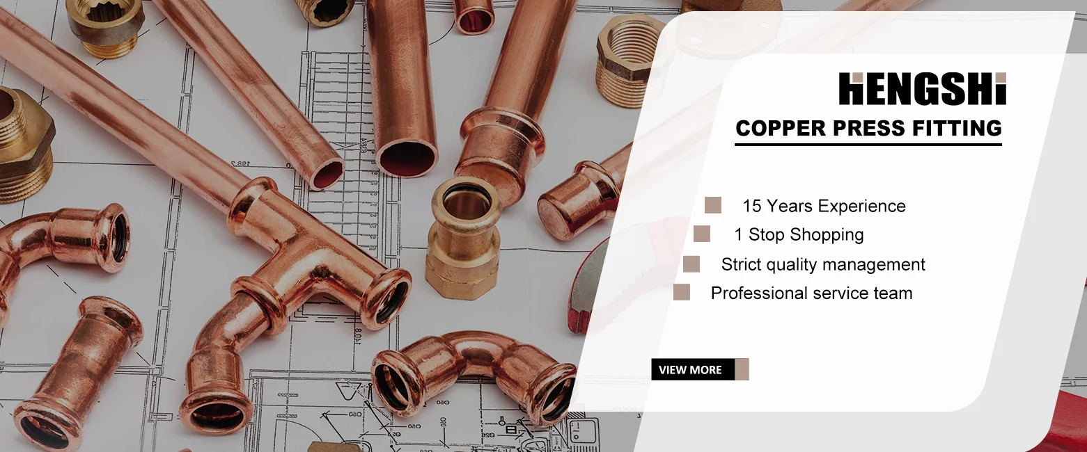 Copper Press Fitting Coupling Reducer Elbow For Plumbing Pipe Fittings